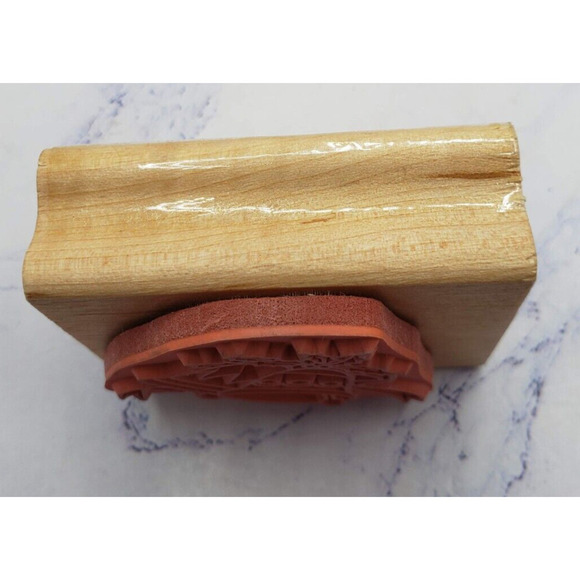 Christmas Bells With Holly Canadian Maple Collection Wood Mounted Rubber Stamp - Picture 4 of 8